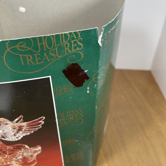 Holiday Treasures Vintage Acrylic Angel Tree Topper Clear Trumpet Table Decor - Picture 10 of 10